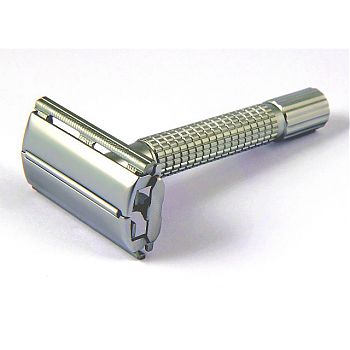 Timor Double Edge Safety Razor (Brushed Chrome)
