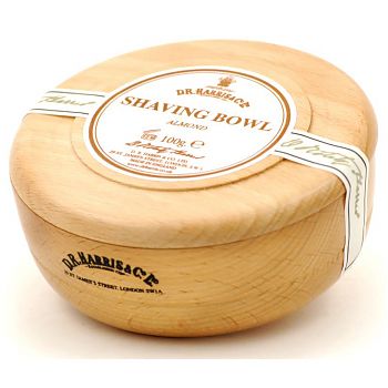 DR Harris Almond Shaving Soap & Bowl Beech (100g)