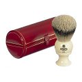 Kent BK8 Silver Tip Badger Shaving Brush (White)