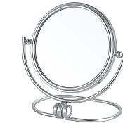 Low Profile Dual Sided Mirror 14cm x 18cm - 5 x Magnification and True Image (Chrome)