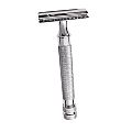 Parker Model 91R Three Piece Safety Razor with Nickel Plated Finish