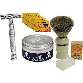 Safety Razor Starter Kit (Badger Brush)
