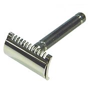 FaTip Piccolo Open Comb Double Edge Razor (Chrome)