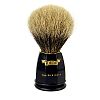 Plisson Black Handle European White Badger Brush