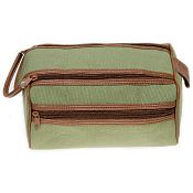 Hyde Park Twin Zip Box Shape Wash Bag