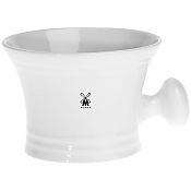 Muhle Traditional Shaving Mug in White Porcelain