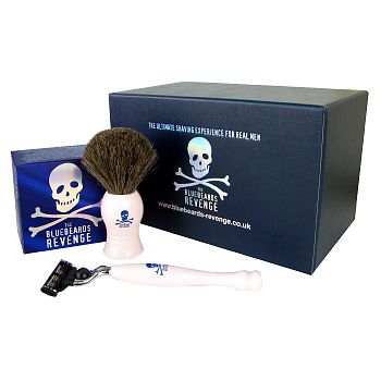 The Bluebeards Revenge� Shaving Cream, Brush and Mach3 Razor Gift Set (Pink)
