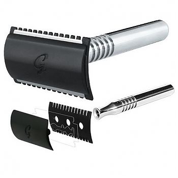 The Goodfella Satin Black Safety Razor