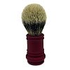 Merkur Silver Tip Shaving Brush (Matt Red)