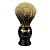 Plisson Black Handle Grey European Badger Shaving Brush