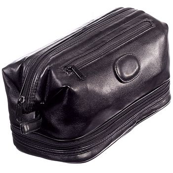 Milano Washbag Large Framed Top Black (Large)