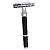 Parker Model 71R Three Piece Safety Razor with Black and Nickel Plated Finish