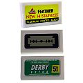 10 Feather & 10 Derby Extra & 10 Israeli Made Double Edged Razor Blades