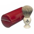 Kent BK2 Pure Grey Badger Shaving Brush (White)