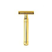 Edwin Jagger Gold Plated Double Edge Razor DE8911G (Plus 5 Derby DE Blades)