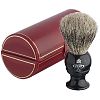 Kent BLK2 Pure Grey Badger Shaving Brush (Black)