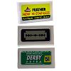 10 Feather & 10 Derby Extra & 10 Israeli Made Double Edged Razor Blades