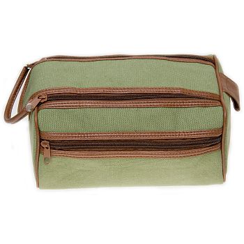 Hyde Park Twin Zip Box Shape Wash Bag