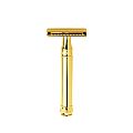 Edwin Jagger Gold Plated Double Edge Razor DE8911G (Plus 5 Derby DE Blades)