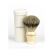 Edwin Jagger Best Badger Travel Shaving Brush (Imitation Ivory)