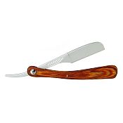 Feather Professional Artist Club RG Teak Wood Handle Straight Razor