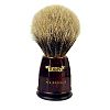 Plisson Burled Walnut Handle European White Badger Brush