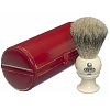 Kent BK2 Pure Grey Badger Shaving Brush (White)