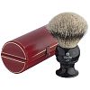 Kent BLK12 Silver Tip Badger Shaving Brush (Black)