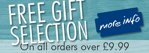 Free Gift Selection on all orders over £9.99