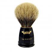 Plisson Black Handle European White Badger Brush