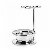 Muhle Chrome Plated Brush and Razor Stand with Bowl
