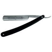 Dovo Black Handle 5/8 Carbon Steel Open Razor 