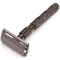 Parker Model 22 "Interceptor" Metal Safety Razor with Gunmetal Finish