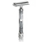 Parker Model 91R 3 Piece Safety Razor with Nickel Plated Finish