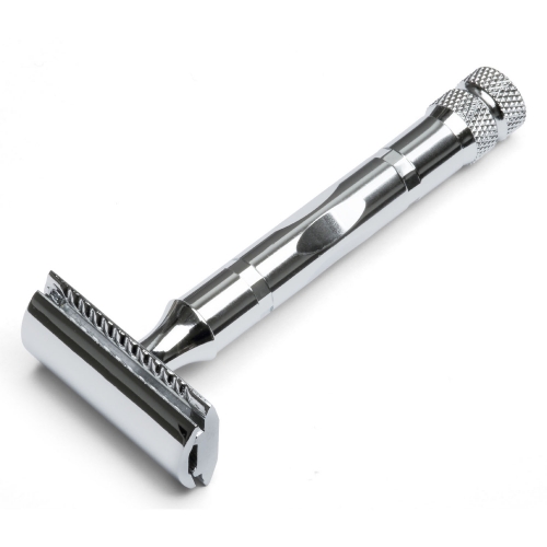 Parker Model 89R Three Piece Safety Razor with Chrome Plated Finish