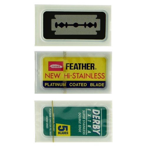 10 Feather & 10 Derby Extra & 10 Israeli Made Double Edged Razor Blades