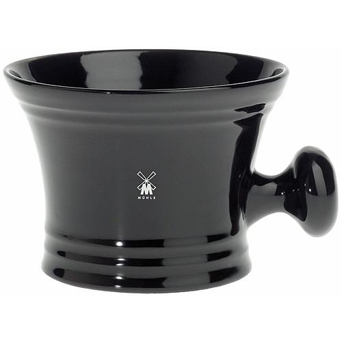 Muhle Traditional Shaving Mug in Black Porcelain