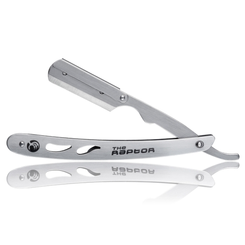 The Shaving Shack Raptor Stainless Steel Cut-Throat Straight Razor (Uses Replaceable Blades)