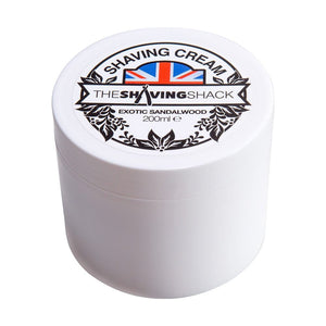 The Shaving Shack Luxury Shaving Cream (Exotic Sandalwood 200ml) & Free Gift!