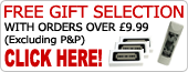 FREE Gift selection with orders over �9.99